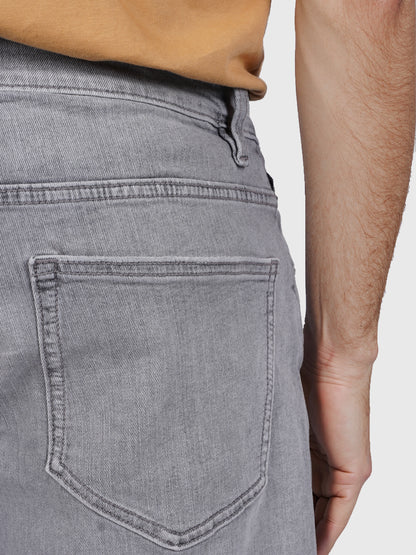 Celio* Cotton Regular Fit Grey Bermuda