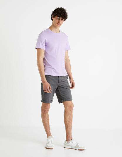 Grey Regular Fit Shorts