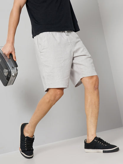 Grey Regular Fit Shorts