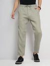 Celio* Linen Relaxed Fit Green Trouser