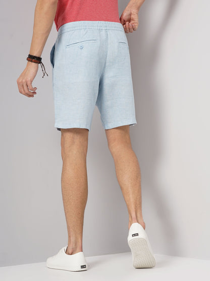 Blue Regular Fit Shorts