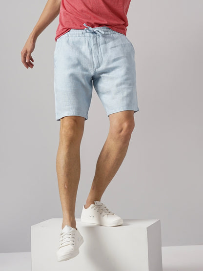 Blue Regular Fit Shorts