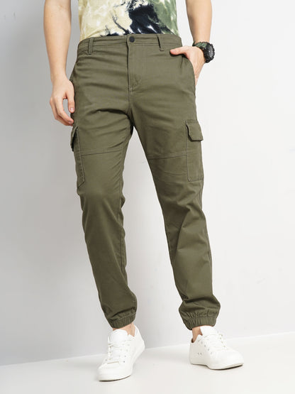 Green Slim Fit Cargos