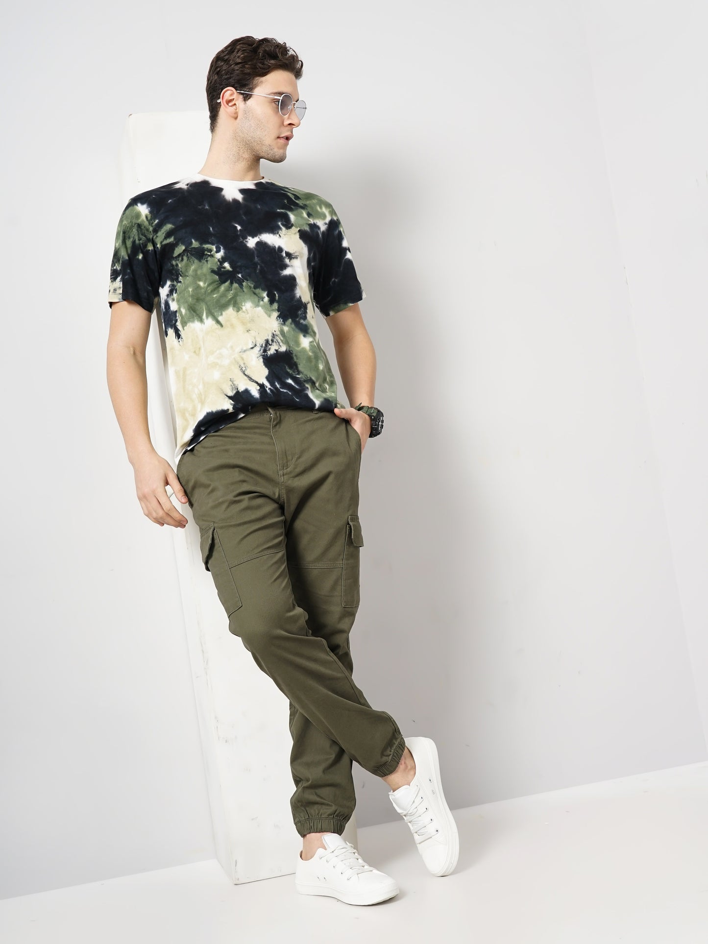 Green Slim Fit Cargos