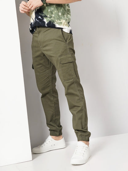 Green Slim Fit Cargos