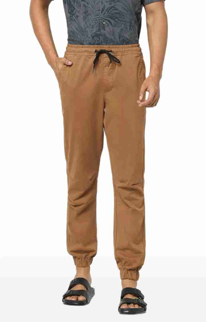 Brown Skinny Fit Joggers