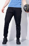 Celio* Cotton-Poly-Blend Regular Fit Black Trouser