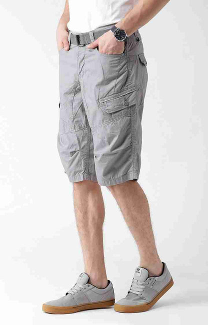 Grey Regular Fit Shorts