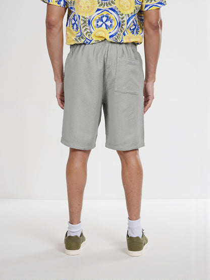 Celio* Cotton Regular Fit Green Bermuda