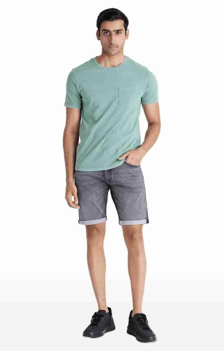 Grey Regular Fit Shorts