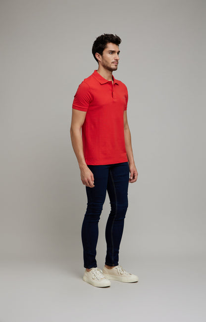 Celio Men Red Solid Slim Fit Cotton T-Shirts