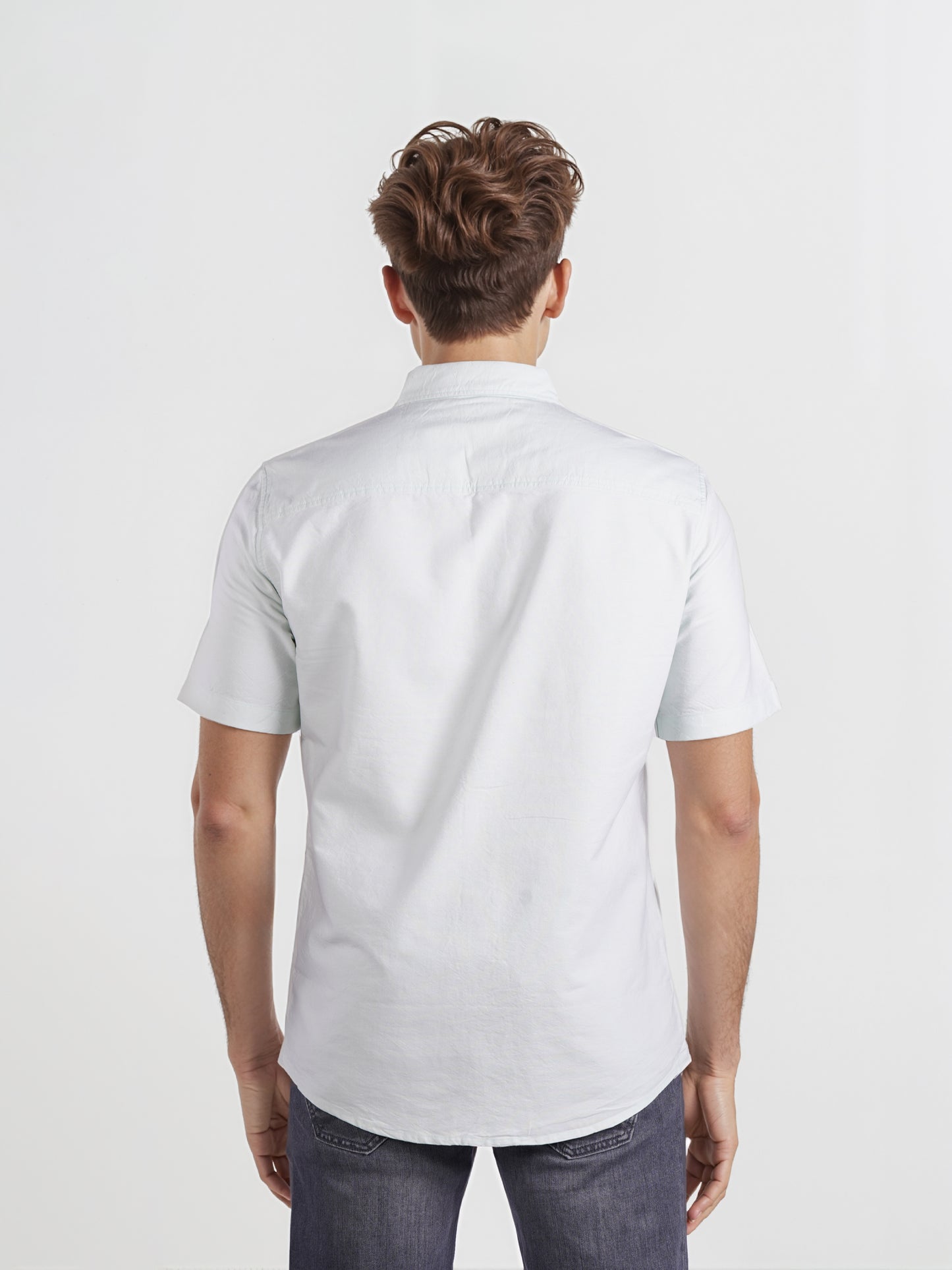 Celio* Men Green Solid Regular Fit Cotton Casual Shirt