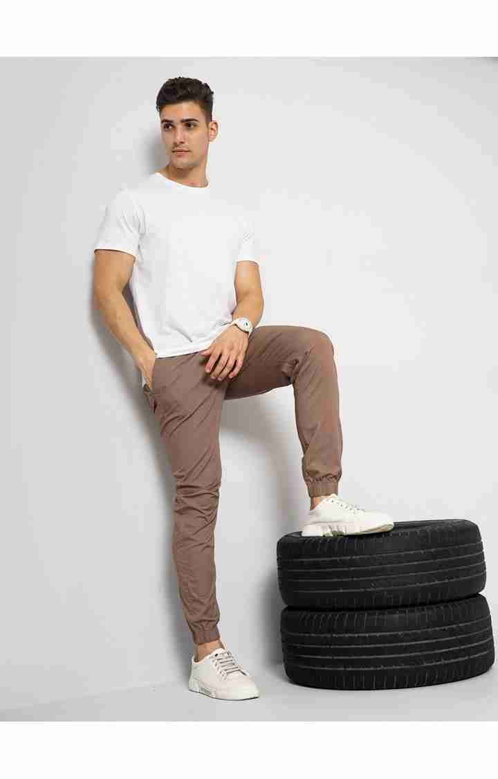 Brown Slim Fit Trousers