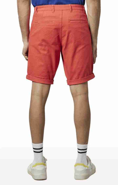 Red Regular Fit Shorts