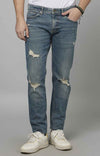 Celio* Cotton-Poly-Blend Slim Fit Blue Jean