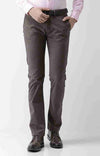 Celio* Cotton Regular Fit Brown Trouser
