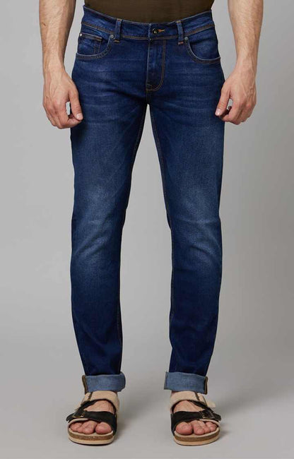 Navy Blue Slim Fit Jeans