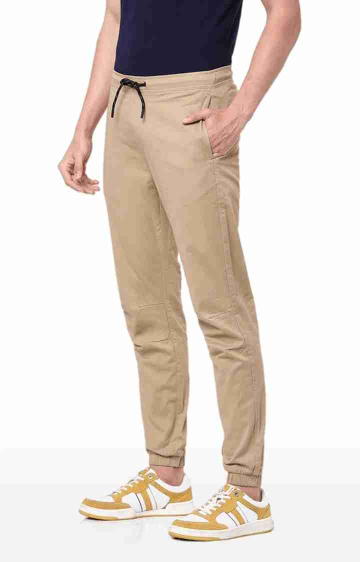 Beige Skinny Fit Joggers