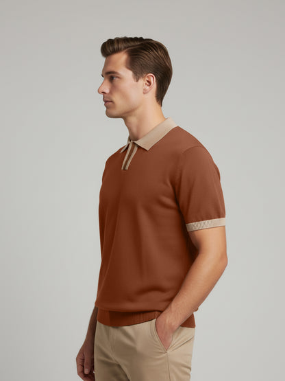 Celio* Men Brown Solid Regular Fit Cotton T-Shirts