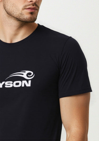 Celio* Tyson Men Black Printed Regular Fit Cotton T-shirt