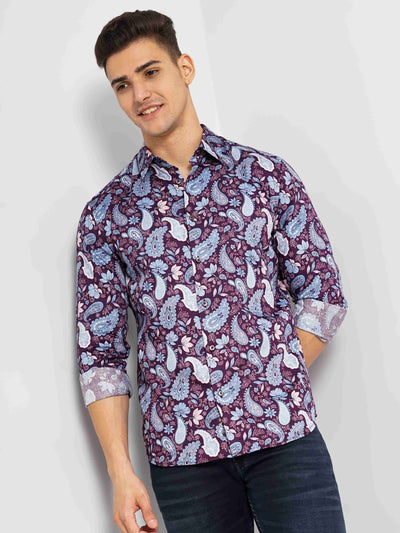 Celio Men Multi Printed Regular Fit Cotton Shirts