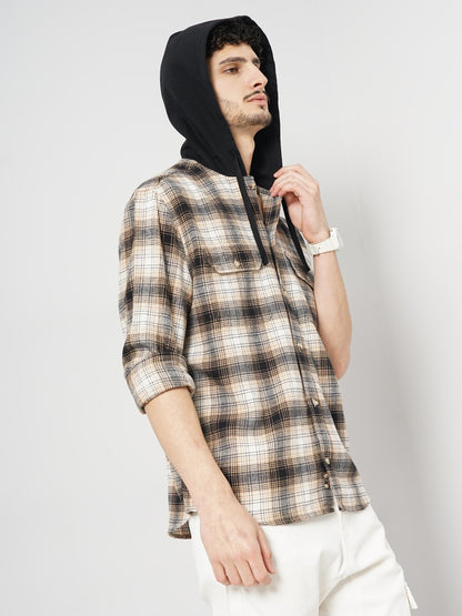 Black Checks Cotton Shirt