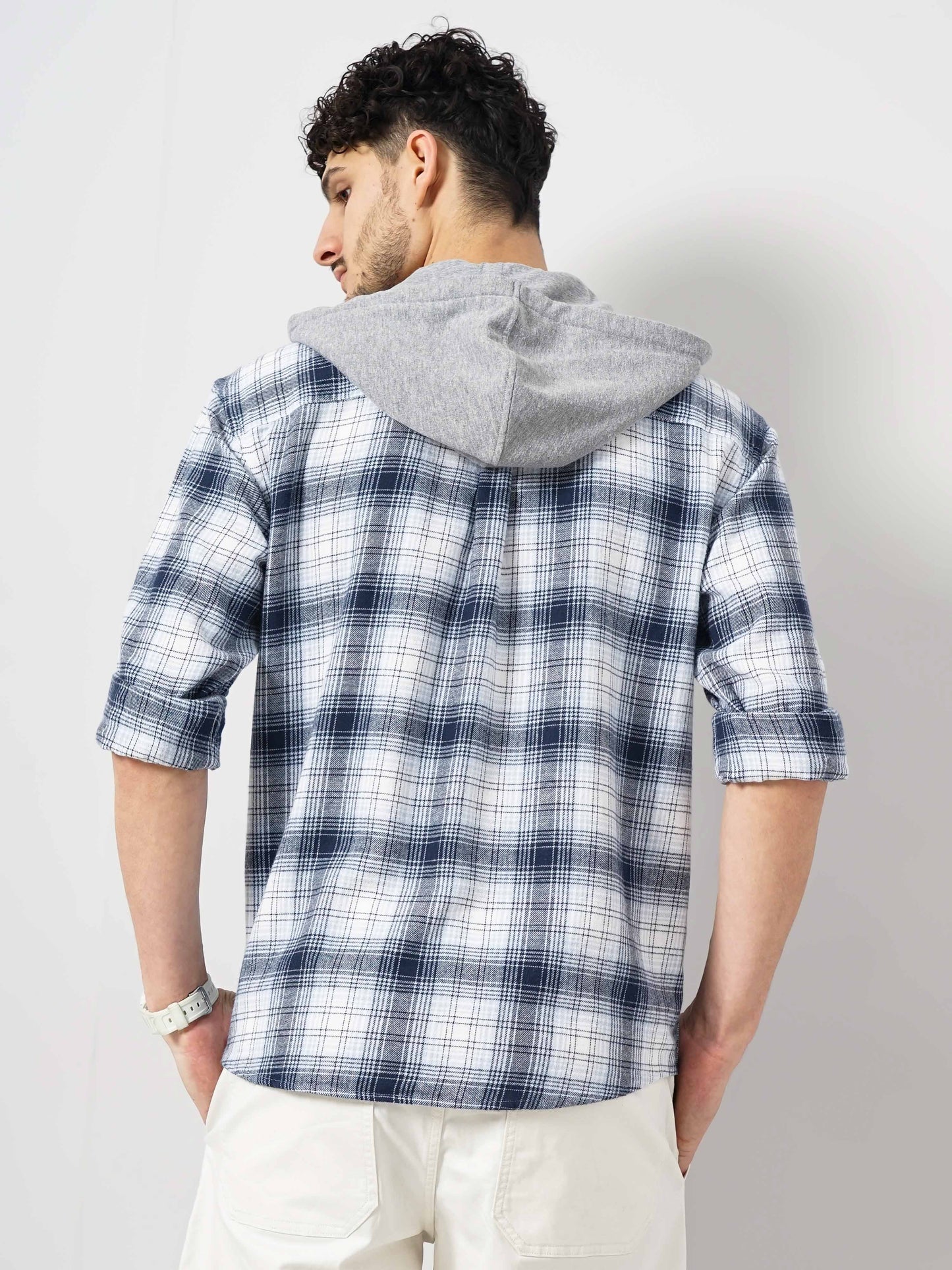 Blue Checks Cotton Shirt