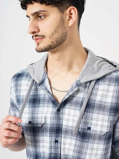 Blue Checks Cotton Shirt