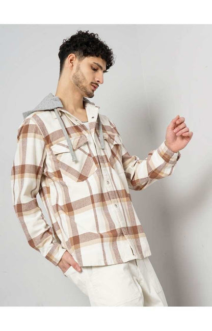 Celio Men Multi Checked Regular Fit Cotton Shirts