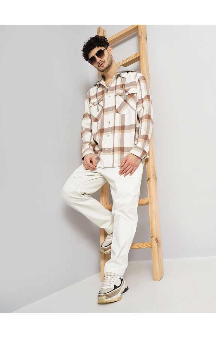 Celio Men Multi Checked Regular Fit Cotton Shirts