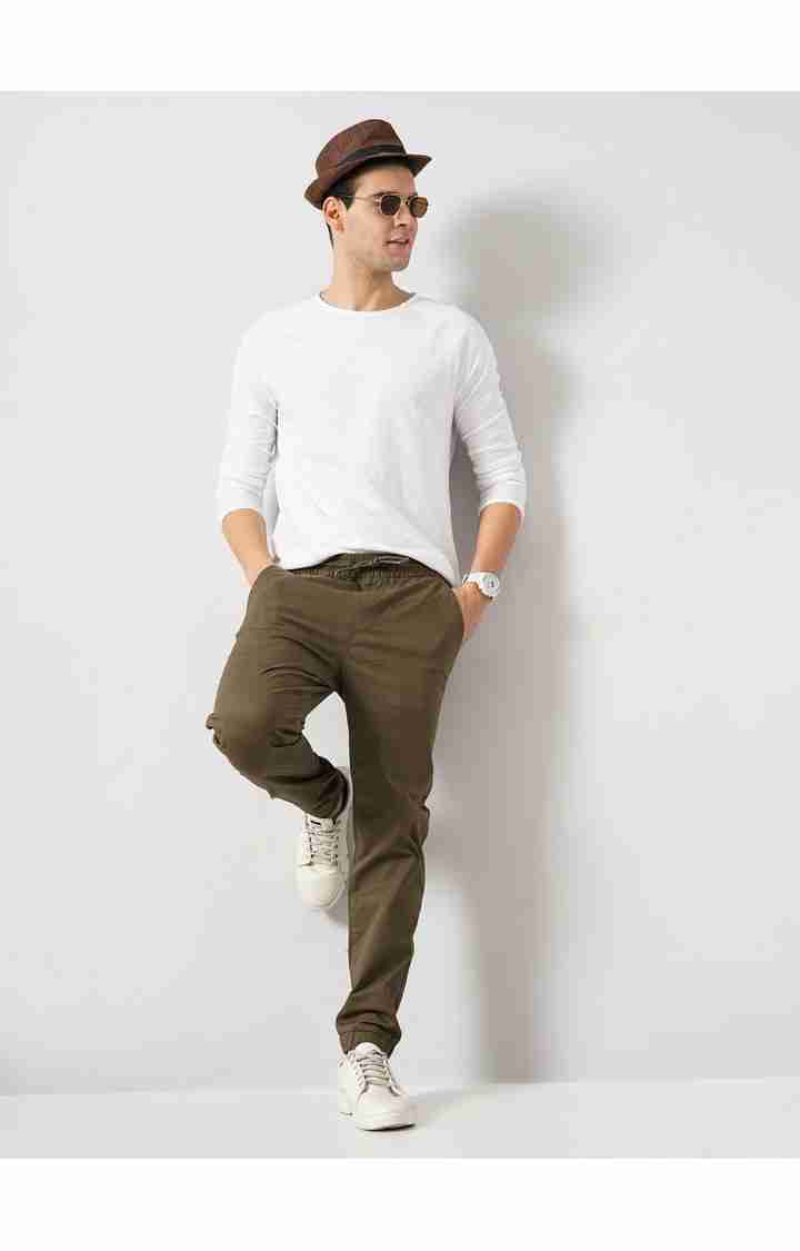 Brown Slim Fit Trousers