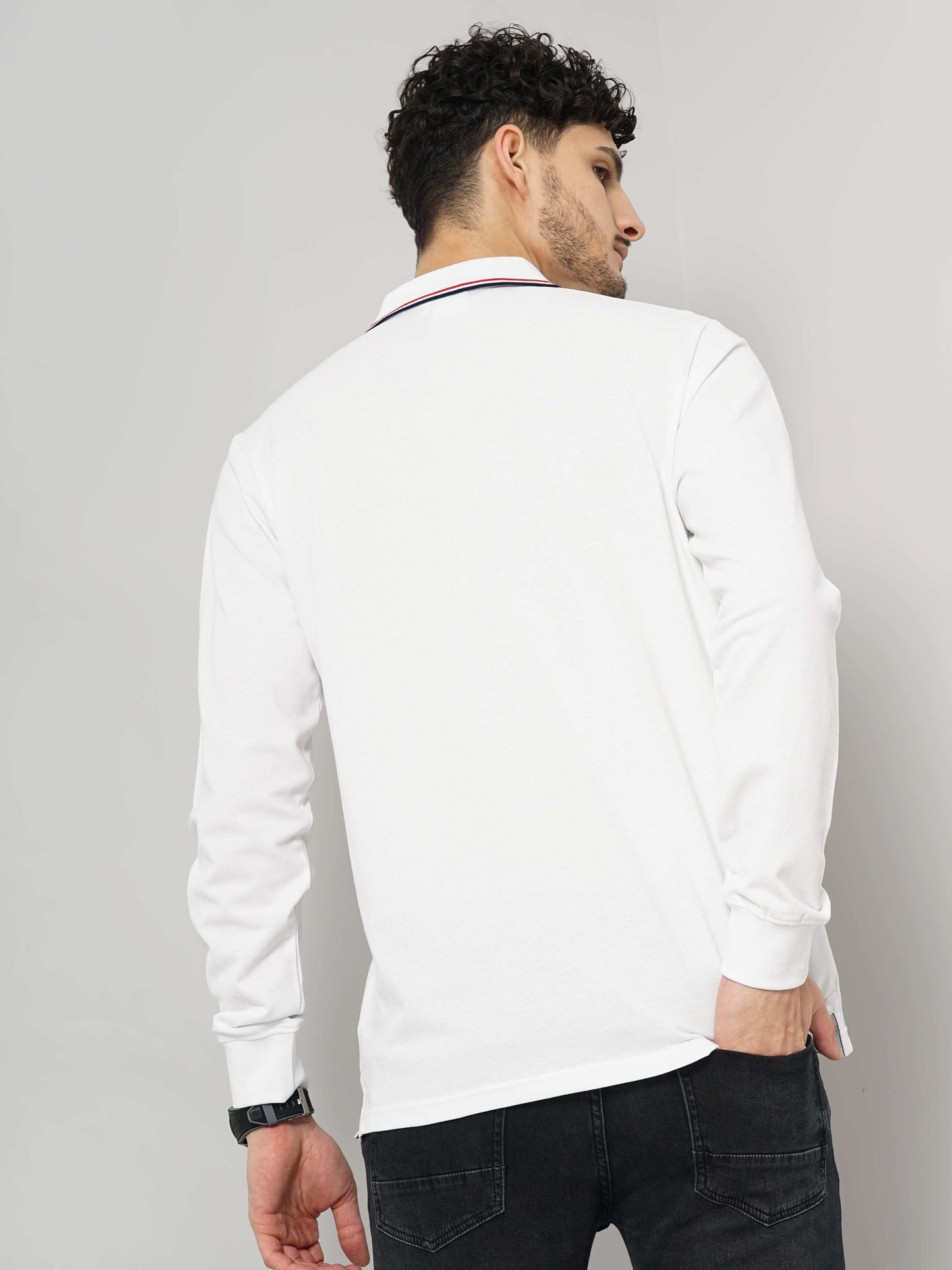 Celio Men White Solid Regular Fit Cotton T-Shirts