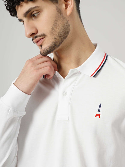 Celio Men White Solid Regular Fit Cotton T-Shirts