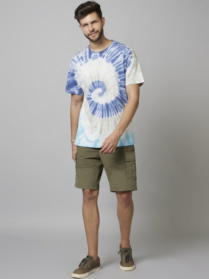 Celio Men Multi Dyed Boxy Fit Cotton T-Shirts