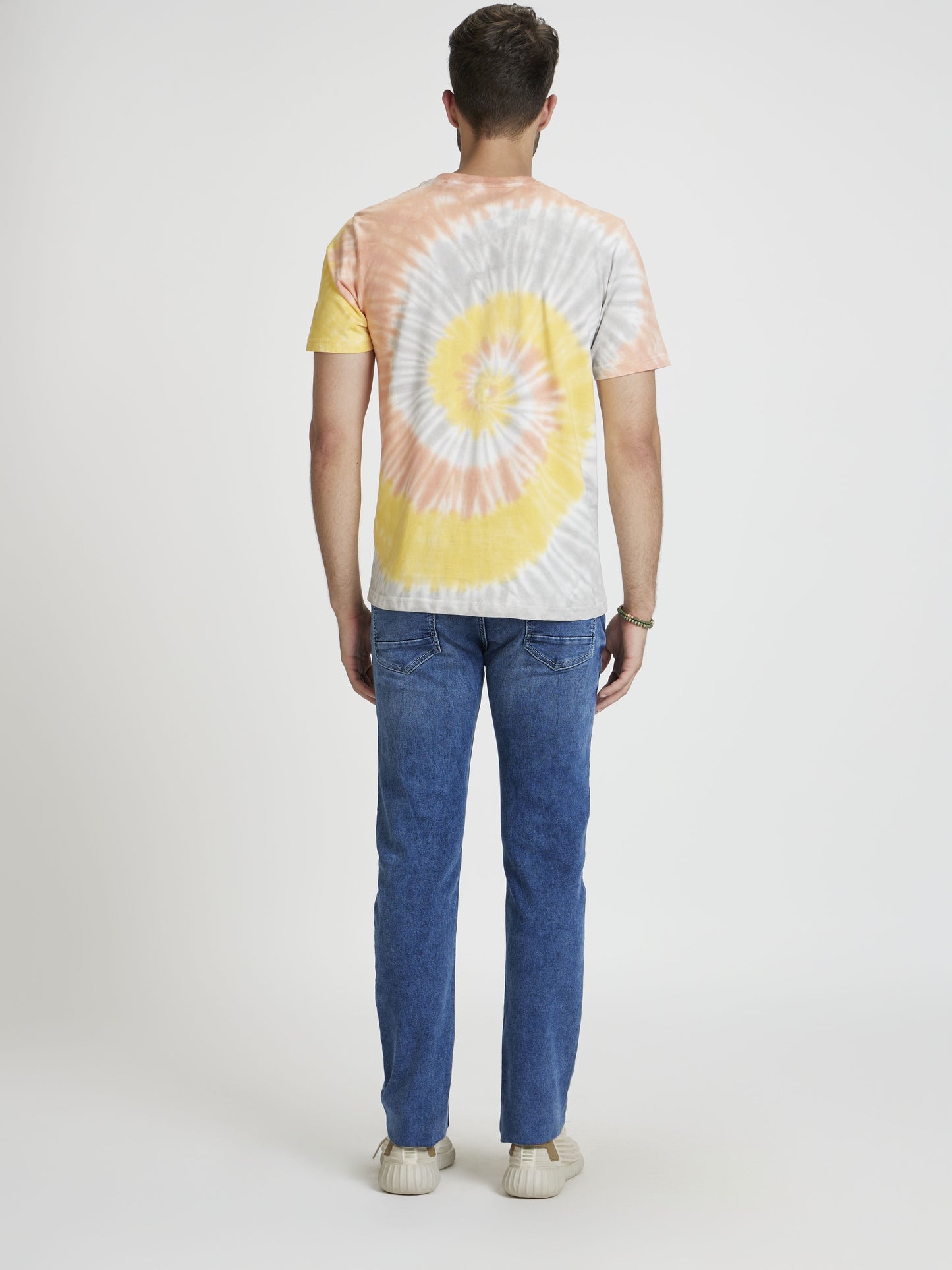 Celio Men Multi Dyed Boxy Fit Cotton T-Shirts