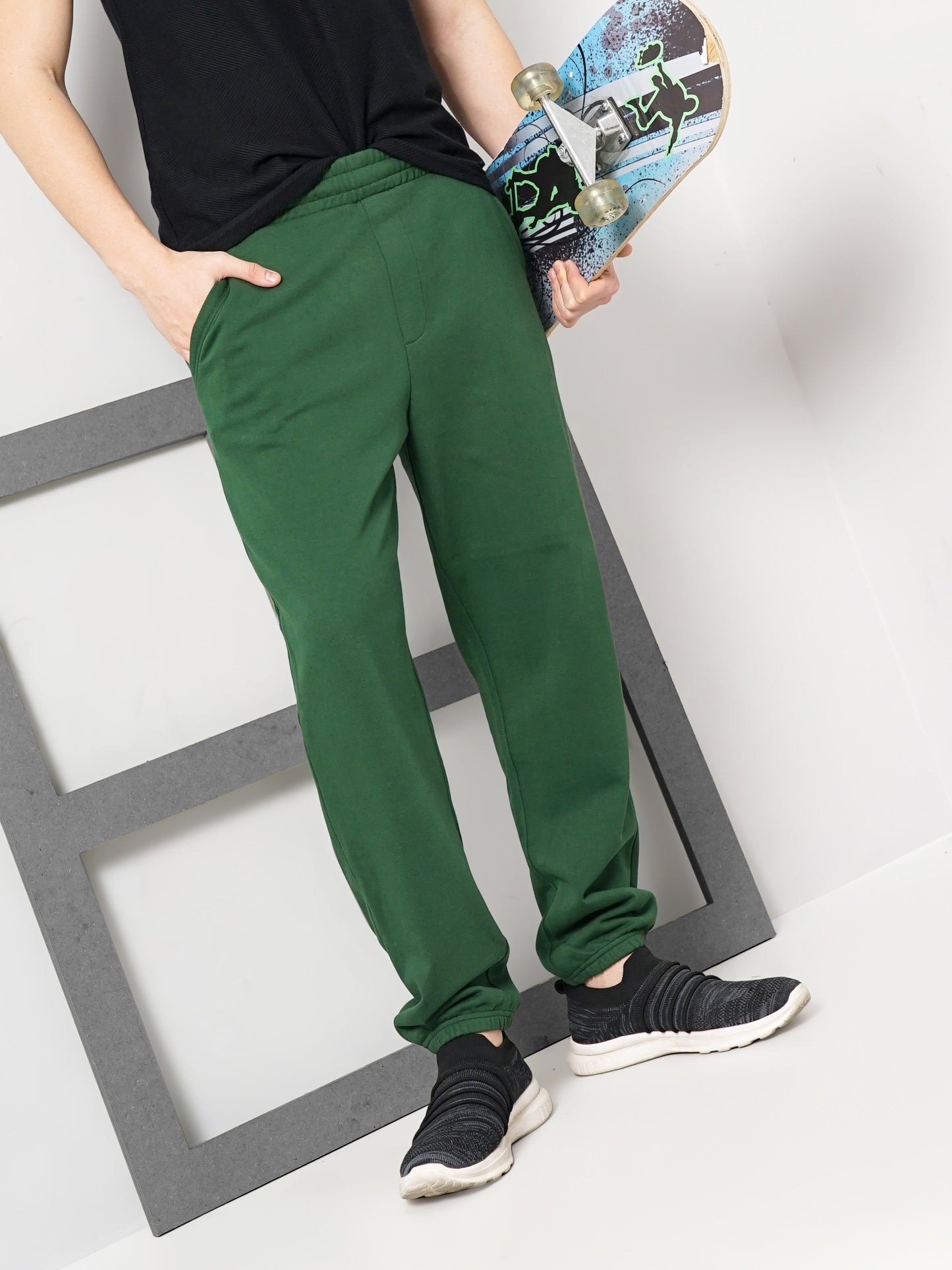 Green Slim Fit Trousers