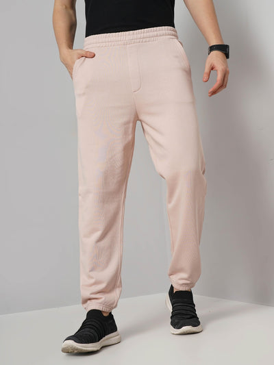 Celio* Cotton Jogger Fit Pink Trouser