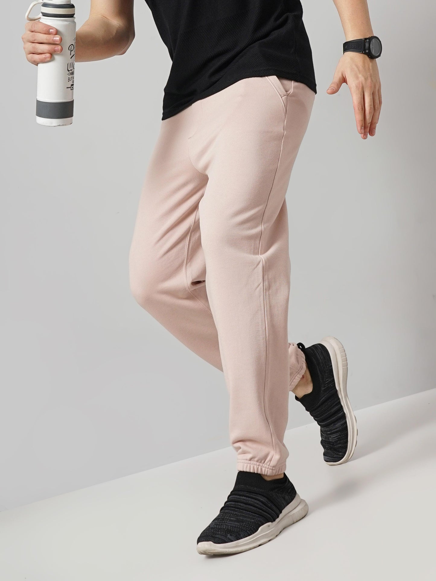 Pink Slim Fit Trousers