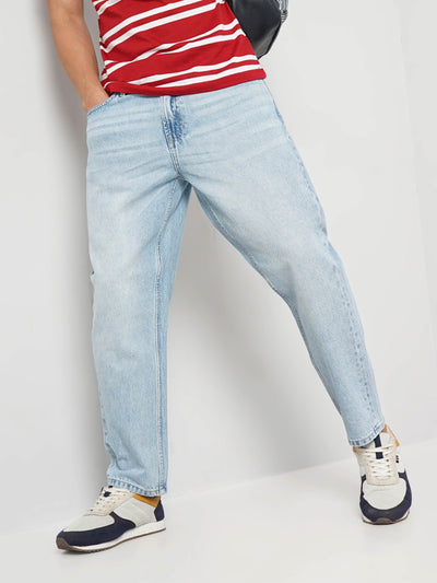 Celio* Cotton Relaxed Fit Blue Jean