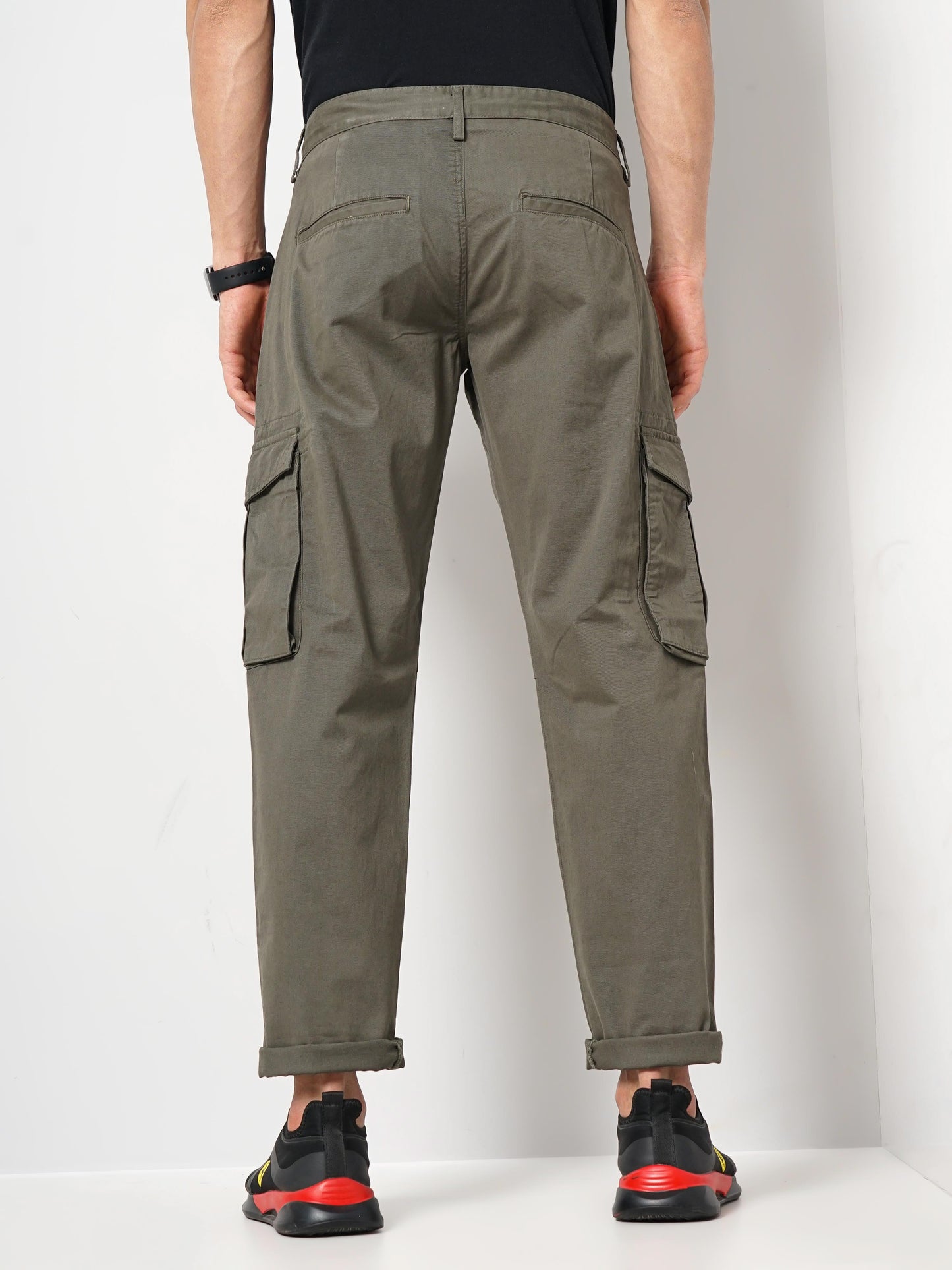 Olive Loose Fit Cargos