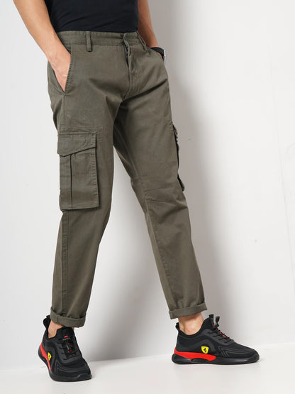 Olive Loose Fit Cargos