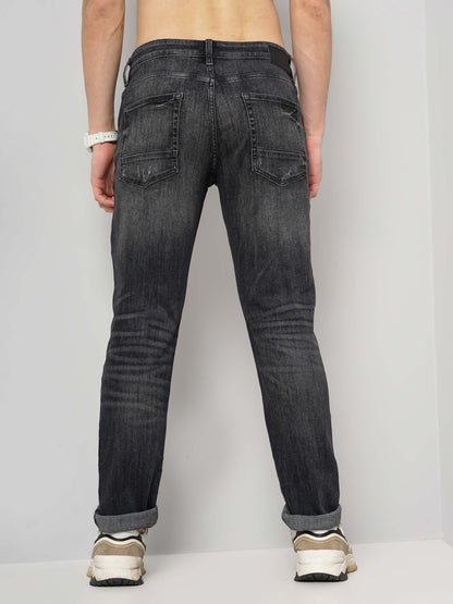Celio* Men Grey Solid Slim Fit Cotton Jeans