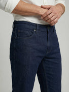 Celio* Blue Solid Cotton Men Slim Fit Jeans