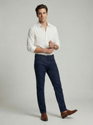 Celio* Blue Solid Cotton Men Slim Fit Jeans