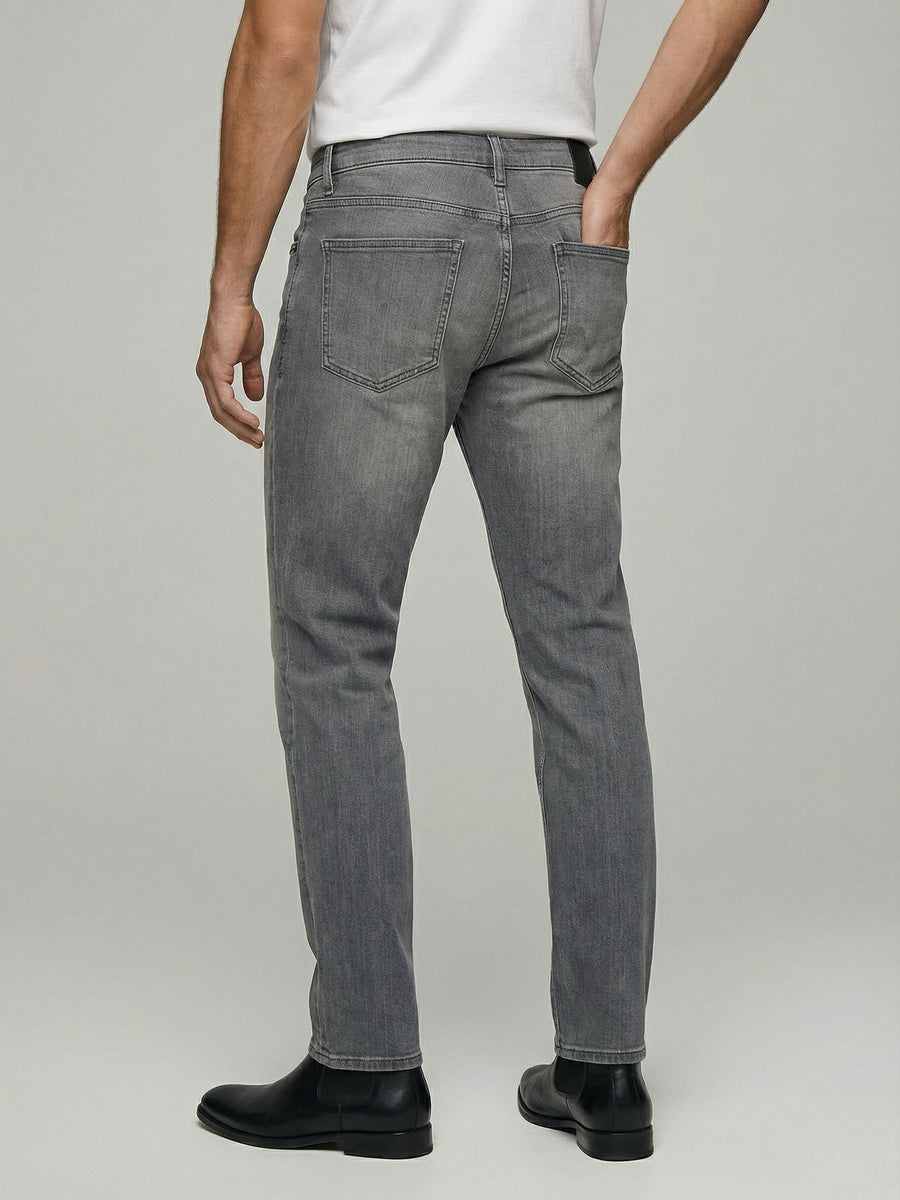 Celio* Men Slim Fit Cotton Grey Solid Jeans