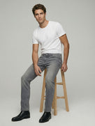 Celio* Men Slim Fit Cotton Grey Solid Jeans