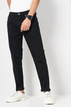 Celio* Cotton Slim Fit Black Jean