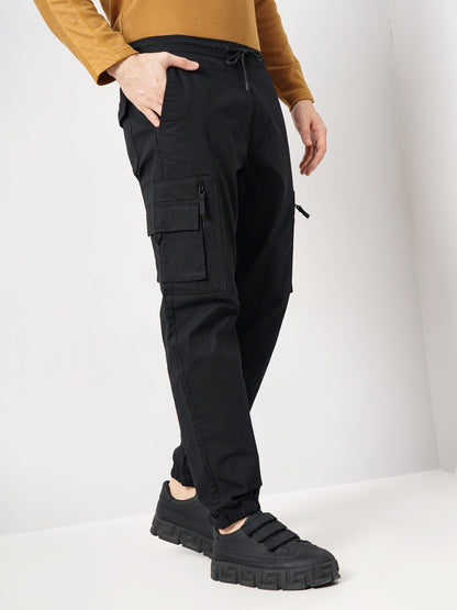 Black Loose Fit Cargos