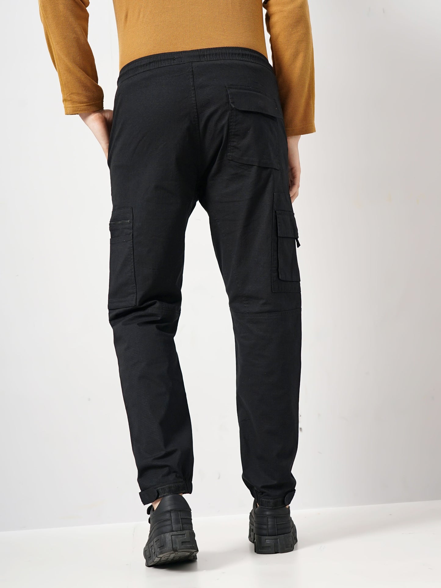 Black Loose Fit Cargos