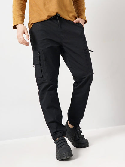 Black Loose Fit Cargos